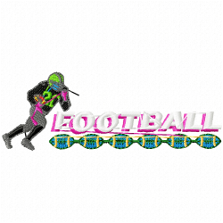 American Football Embroidery Design 12 American Football Embroidery Design 12